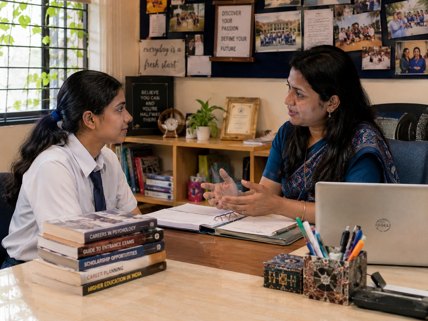 Students in career guidance mentorship session