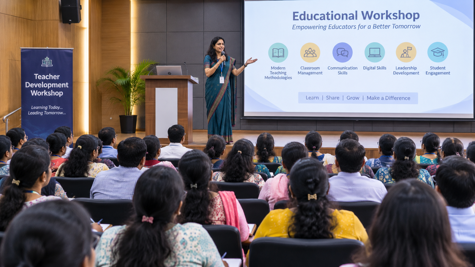 Educational Workshop in school auditorium